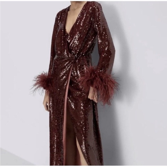 Zara feather sequins dress limited edition - Picture 12 of 13